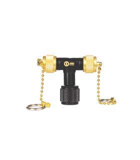 VALVE EN T DE VIDE ET DE CHARGE