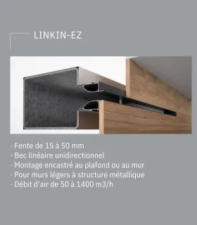Diffuseur linéaire LINKIN-EZ seul 800mm