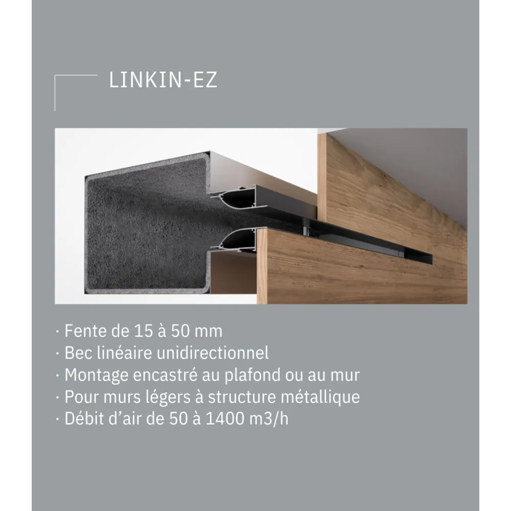 Diffuseur linéaire LINKIN-EZ seul 800mm