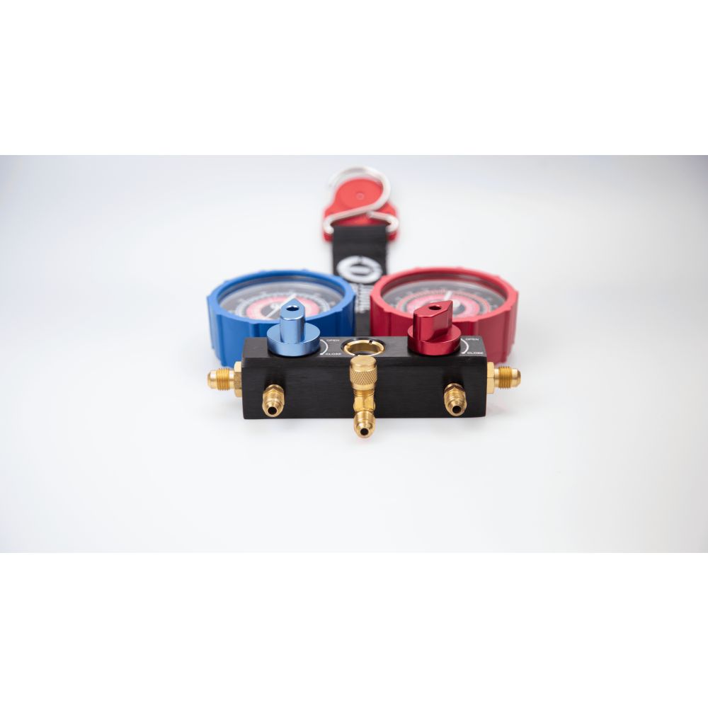 Manomètre aiguille 2 voies R410A, R32, R290, R600