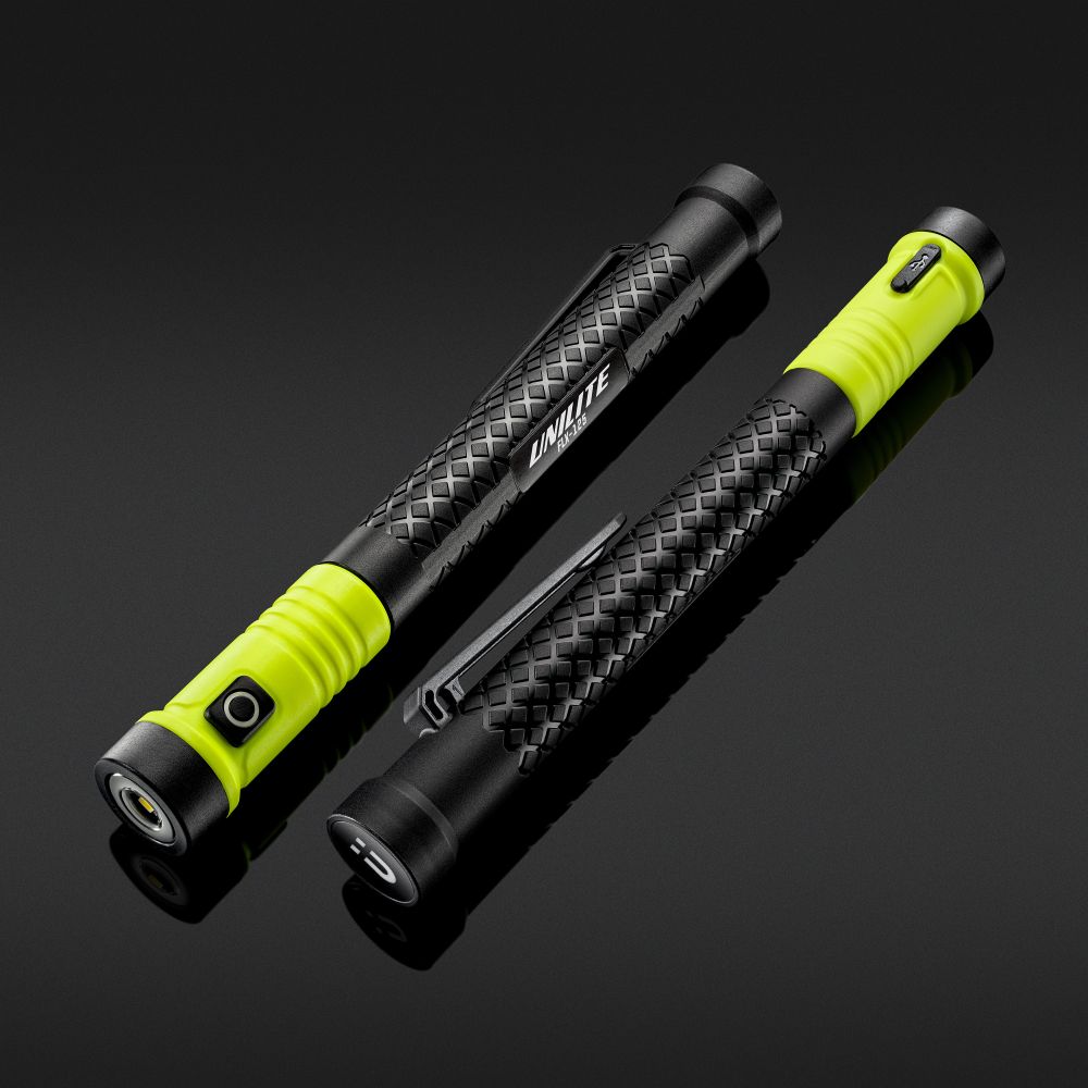 Lampe téléscopique magnétique Unilite LED Rechargeable, Noir, jaune, 125 lm