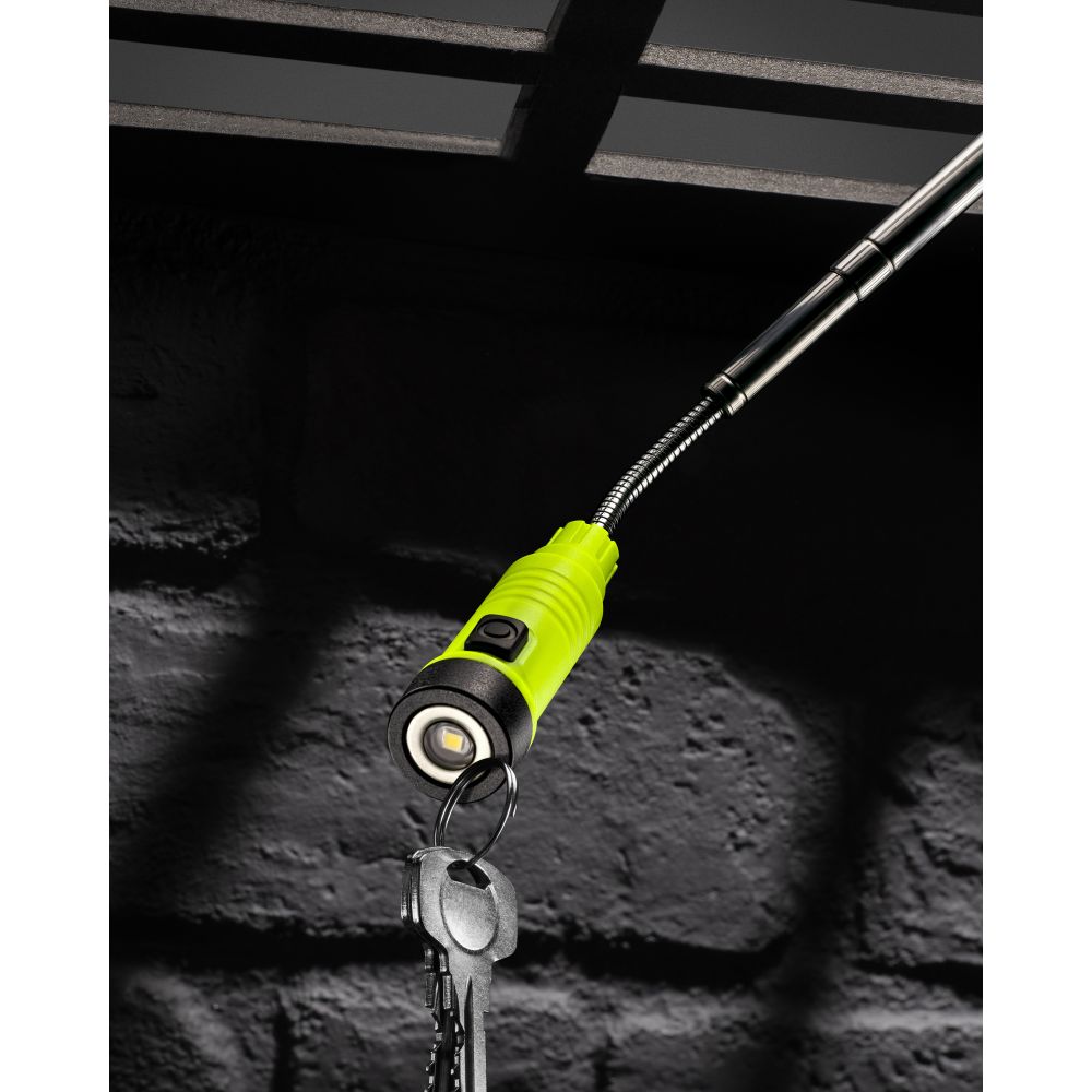Lampe téléscopique magnétique Unilite LED Rechargeable, Noir, jaune, 125 lm