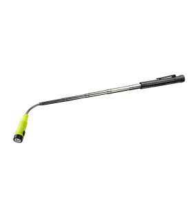 Lampe téléscopique magnétique Unilite LED Rechargeable, Noir, jaune, 125 lm