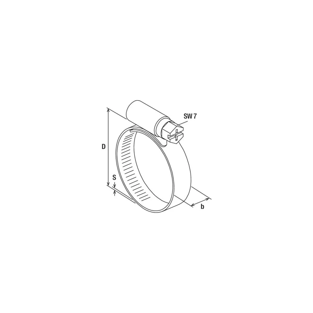 Collier de serrage SGS 9 W2 8 - 12