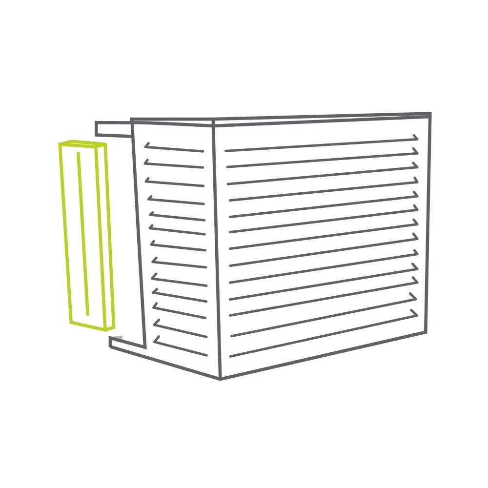 Joues latérales Decoclim BLANC RAL 9010
