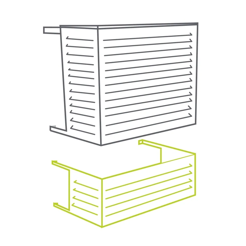 Extension hauteur Decoclim BLANC RAL 9010