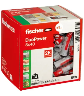 Cheville DUOPOWER 8x40 (100 pièces)