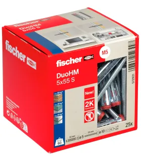 Cheville métallique pour corps creux DuoHM 5x55 S