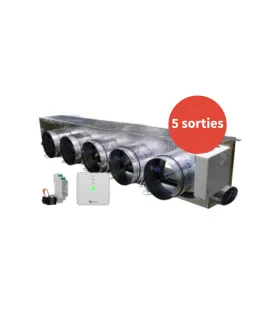 Plénum EASYZONE 25 medium pour PRIMARY R32 RPIH 3,5 à 4 (5 sorties) Webserveur HUB