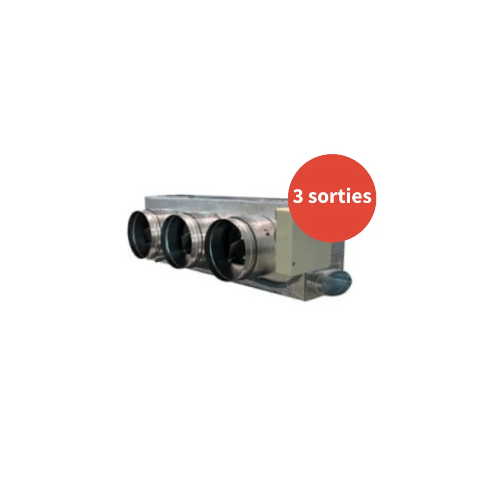 Plénum EASYZONE 25 medium pour RPI1,5-2,5FSR1E (3 sorties)