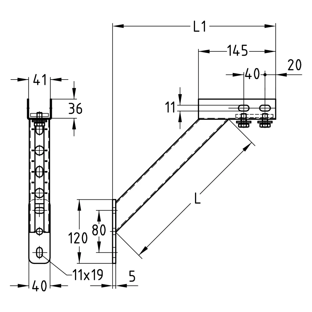 Jambe de force MPC 900MM