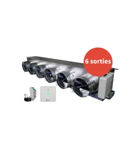 Plénum EASYSTD 6X200 RAD50RPE/70PPD (6 sorties)