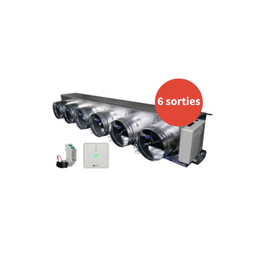 Plénum EASYSTD 6X200 RAD50RPE/70PPD (6 sorties)