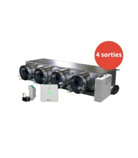 Plénum EASYSTD 4X200 RPIH3,5/4 PRIM32 (4 sorties)