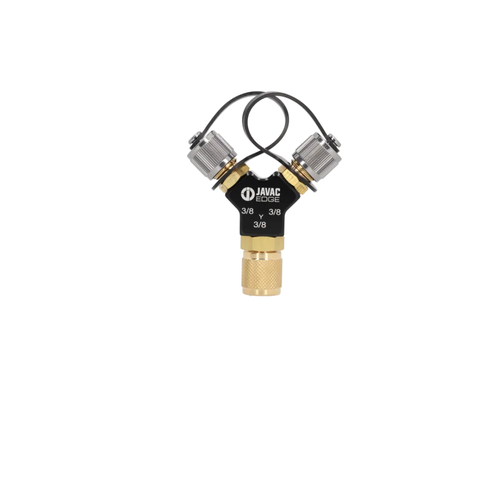 Raccord Y 3/8'' x 3/8" x 3/8" haut débit compatible réfrigérants A2L/A3