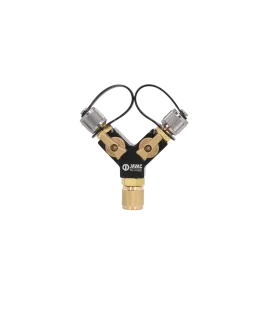 Raccord en Y à double valve Ultimate Hi-Flow 3/8" - Débit maximal CVC/R