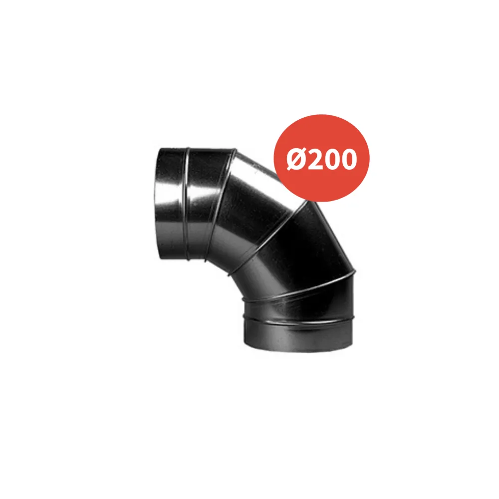 Coude GALVA 90° Ø200