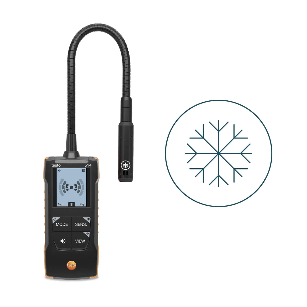 Détecteur de fuites Testo 514 avec sonde flexible