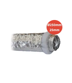 Gaine souple isolation ouate 10ML - Ø250mm - Ep 25mm