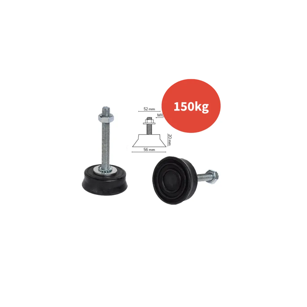 Pieds anti vibratiles réglables TIGM8 - 150KG