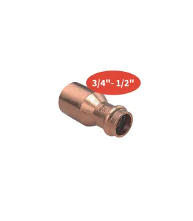 Manchon réduit M-F 3/4" - 1/2" (sachet de 2 pièces)
