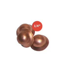 Capuchon de fermeture cuivre 1/4"