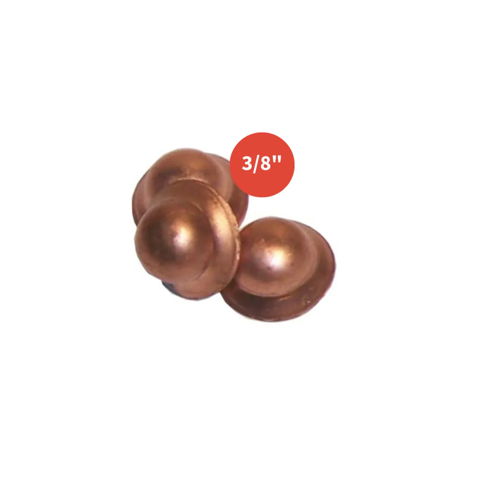 Capuchon de fermeture cuivre 3/8"