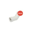 Coude à 45° p/pvc blc Ø20mm