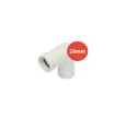 Coude à 90° p/pvc blc Ø20mm