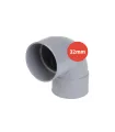 Coude à 90° PVC F-F Ø32mm gris