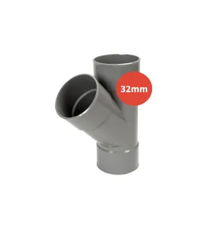 Culotte à 45° PVC F-F Ø32mm