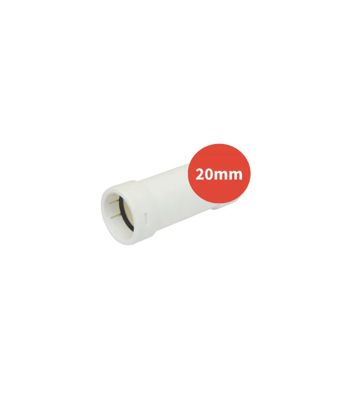 Manchon p/PVC blanc Ø20mm