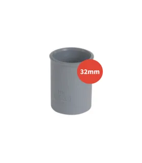 Manchon PVC GRIS F-F Ø32mm