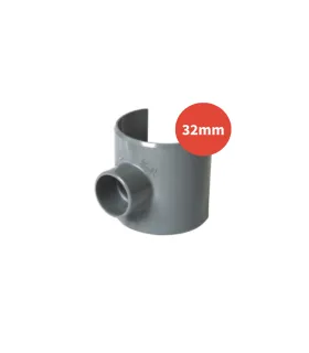 Selle PVC grise Ø32mm