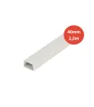 Goulotte carrée CLIMAGAINE blanche 40mm