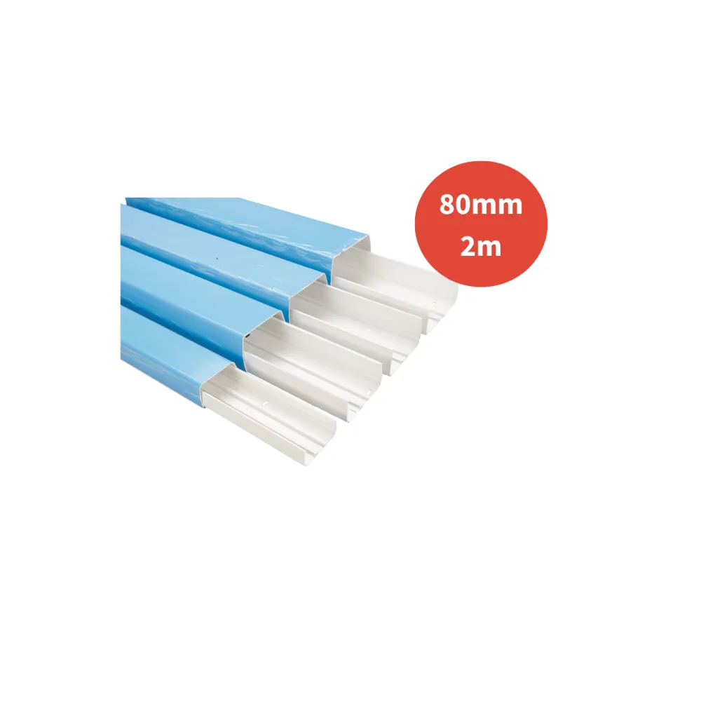 Goulotte OPTIMAL blanche 80mm