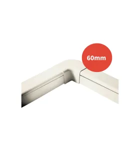 Angle à plat 90° goulotte ARTICA ivoire 60mm
