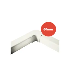 Angle à plat 90° goulotte ARTICA blanc 60mm