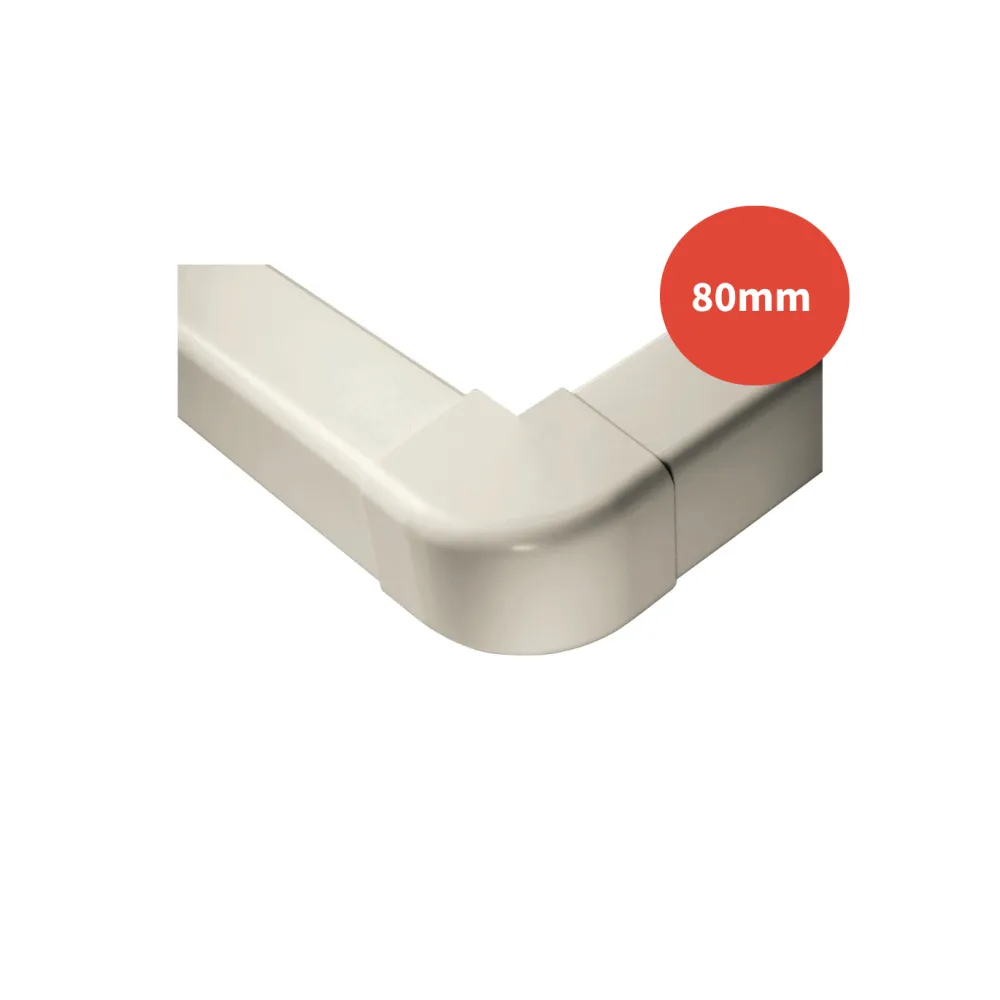 Angle extérieur goulotte ARTICA ivoire 80mm