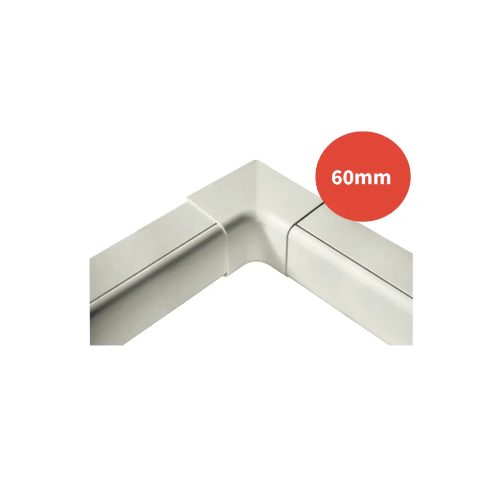 Coude 90 angle intérieur pour goulotte