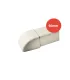 Bouchon de finition goulotte ARTICA ivoire 60mm