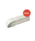 Bouchon de finition goulotte ARTICA blanc 60mm