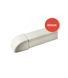 Bouchon de finition goulotte ARTICA blanc 60mm