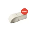 Bouchon de finition goulotte ARTICA ivoire 80mm