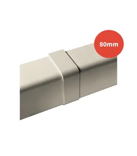 Jonction goulotte ARTICA ivoire 80mm