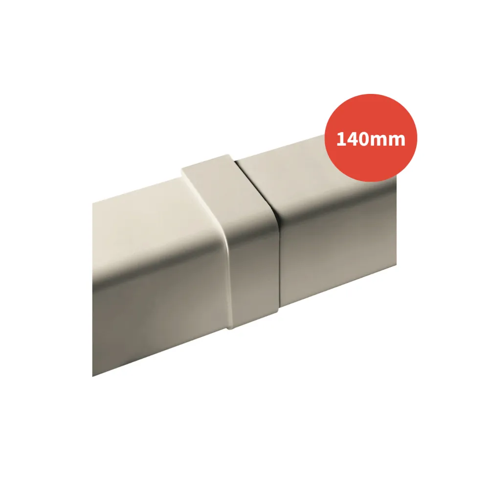 Jonction goulotte ARTICA ivoire 140mm