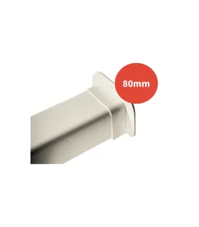 Rosace goulotte ARTICA blanche 80mm