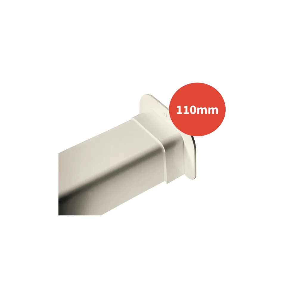 Rosace goulotte ARTICA ivoire 110mm