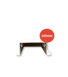 Sortie de mur goulotte Climagaine 105mm