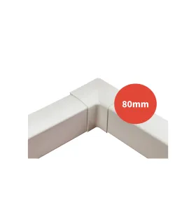 Angle intérieur goulotte OPTIMAL blanc 80mm